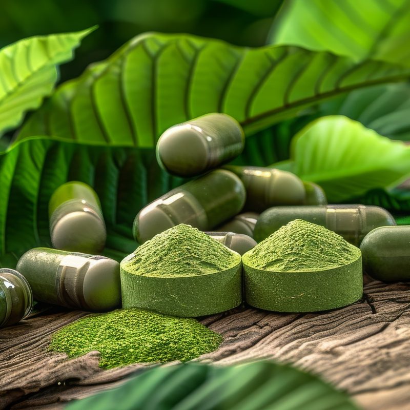 Kratom Powder and Capsules